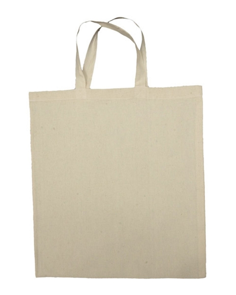 Cotton Flat Tote with Carry Handles (Made in Canada)