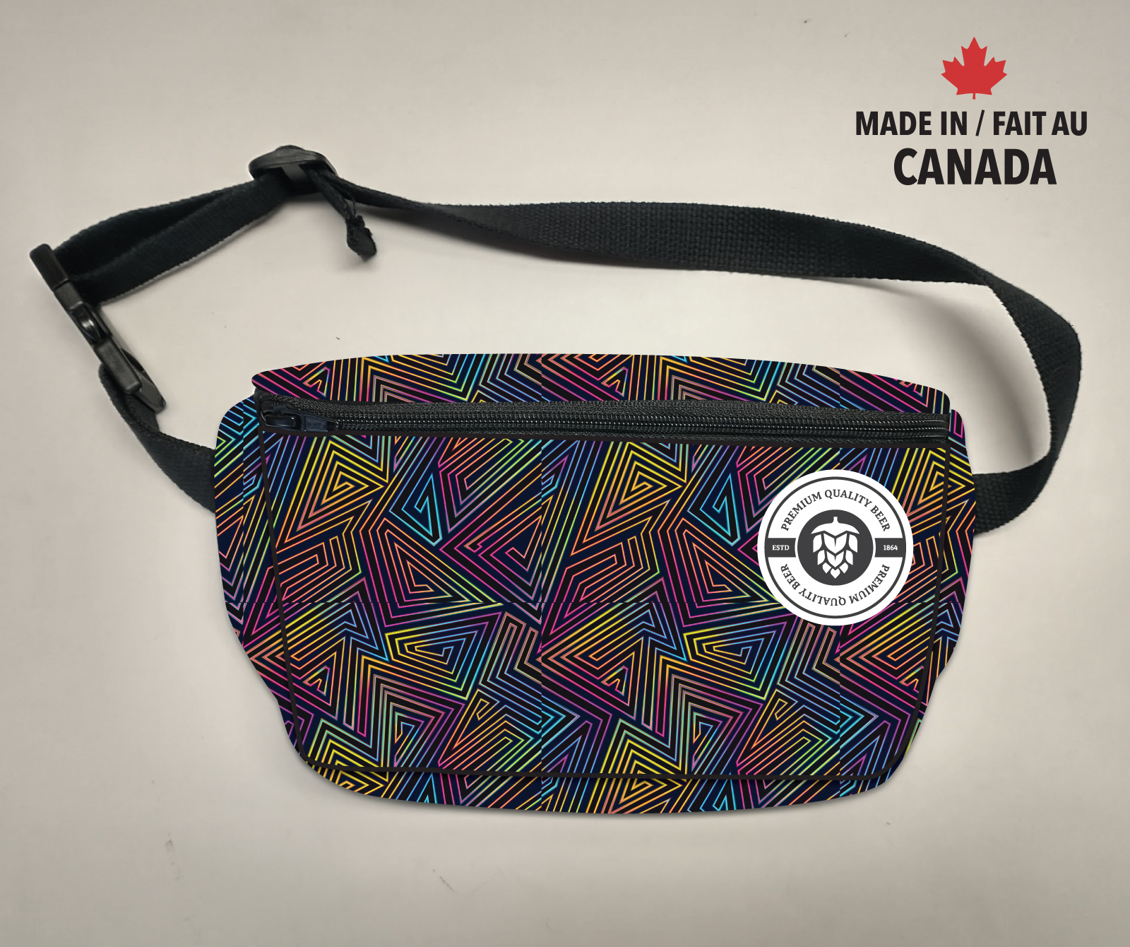 11"x5"x2" Sublimated PolyCanvas Fanny Pack