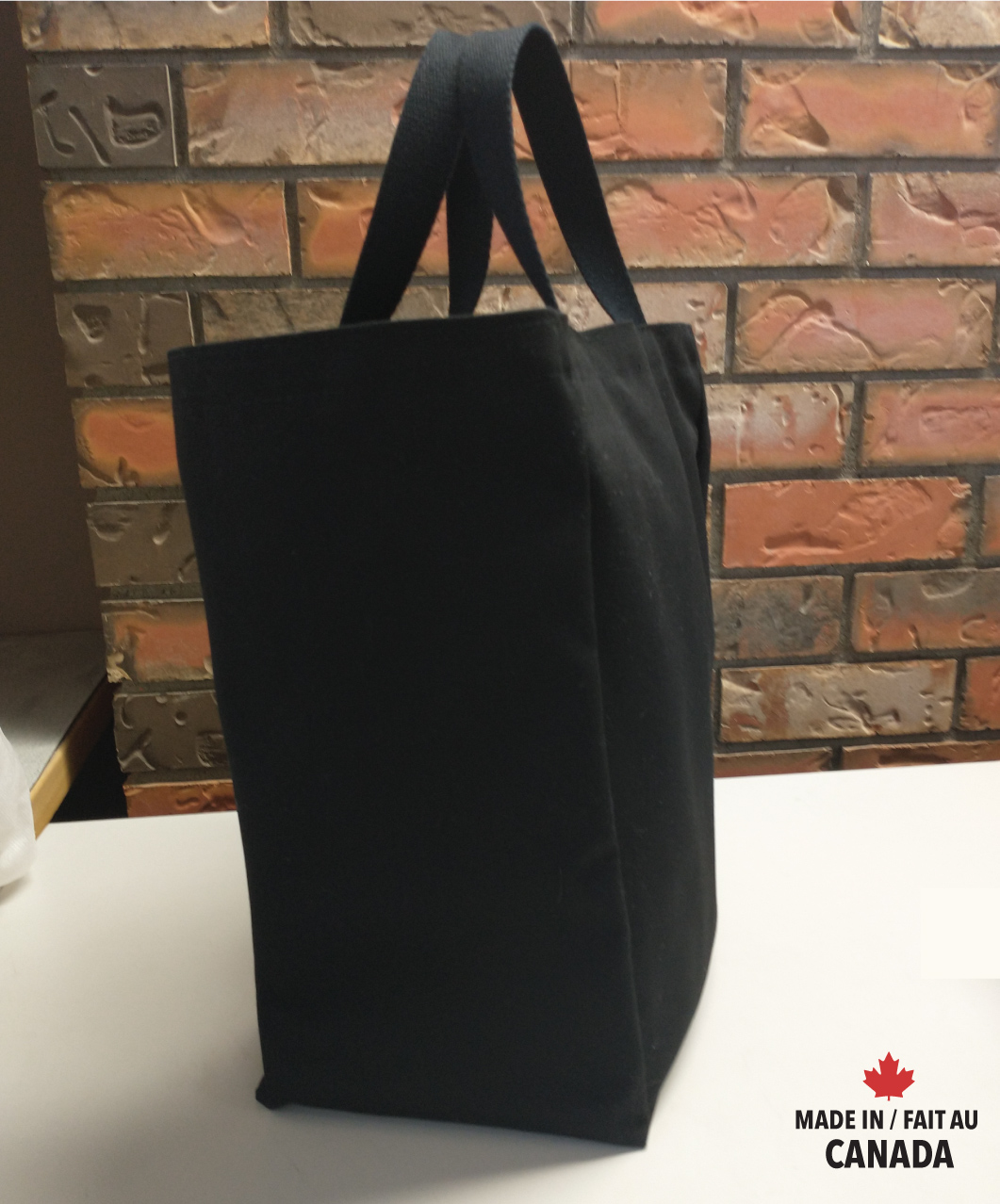 Made in Canada Cotton 6 bottle wine tote / grocery bag